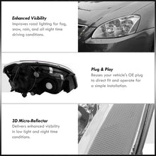 Load image into Gallery viewer, Nissan Altima 2002-2004 Factory Style Headlights Chrome Housing Clear Len Clear Reflector (Halogen Models Only)

