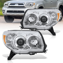 Load image into Gallery viewer, TOYOTA 4Runner 2006-2009 SR5, LTD Head Lamp Unit Chrome Housing Clear Lens Amber Reflector
