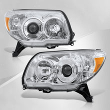 Load image into Gallery viewer, TOYOTA 4Runner 2006-2009 SR5, LTD Head Lamp Unit Chrome Housing Clear Lens Amber Reflector
