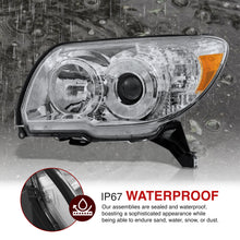 Load image into Gallery viewer, TOYOTA 4Runner 2006-2009 SR5, LTD Head Lamp Unit Chrome Housing Clear Lens Amber Reflector
