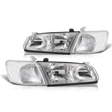 Load image into Gallery viewer, Toyota Camry 2000-2001 Factory Style Headlights + Corners Chrome Housing Clear Len Clear Reflector
