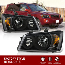 Load image into Gallery viewer, TOYOTA Highlander 2001-2003 Headlight Black Housing Clear Lens Clear Reflector
