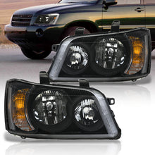 Load image into Gallery viewer, TOYOTA Highlander 2001-2003 Headlight Black Housing Clear Lens Clear Reflector
