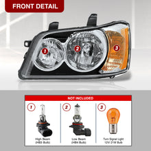 Load image into Gallery viewer, TOYOTA Highlander 2001-2003 Headlight Chrome Housing Clear Lens Amber Reflector
