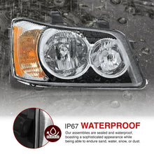 Load image into Gallery viewer, TOYOTA Highlander 2001-2003 Headlight Chrome Housing Clear Lens Amber Reflector
