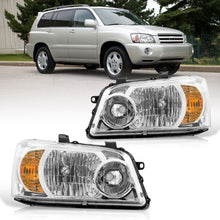 Load image into Gallery viewer, TOYOTA Highlander 04-06 Headlight Chrome Housing Clear Lens Clear Reflector
