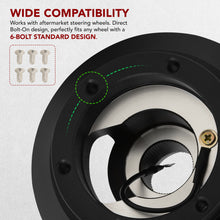 Load image into Gallery viewer, 2013-2015 Honda Accord 2015+ Fit Civic 2013+ Acura ILX Steering Wheel Hub Adapter
