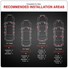 Load image into Gallery viewer, Tesla Model S 2012-2021 / 3 2017-2023 / X 2016-2021 / Y 2020-2023 2-Piece Left &amp; Right Interior White SMD LED Door Courtesy Lights Clear Len
