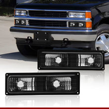 Load image into Gallery viewer, Chevrolet C10 C/K 1500 2500 3500 1988-1998 Crystal Bumper Light Black
