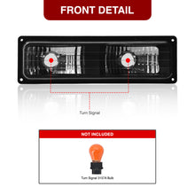 Load image into Gallery viewer, Chevrolet C10 C/K 1500 2500 3500 1988-1998 Crystal Bumper Light Black
