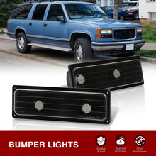 Load image into Gallery viewer, Chevrolet GMC C/K 1500 2500 3500 Bumper Lights Black Housing Clear Lens
