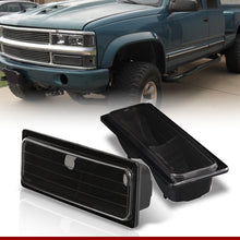 Load image into Gallery viewer, Chevrolet GMC C/K 1500 2500 3500 Bumper Lights Black Housing Clear Lens
