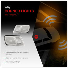 Load image into Gallery viewer, Honda Accord 1994-1997 Factory Style Corners Chrome Housing Clear Len Clear Reflector
