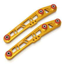 Load image into Gallery viewer, JDM Sport Acura Integra 1994-2001 / Honda Civic 1988-1995 / CRX 1988-1991 / Del Sol 1993-1997 Rear Lower Control Arms Gold with Red Bushings
