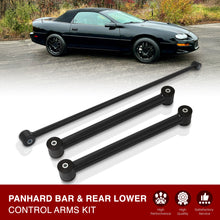 Load image into Gallery viewer, Chevrolet Camaro 1982-2002 / Pontiac Firebird 1982-2002 Rear Lower Control Arms + Panhard Bar Black
