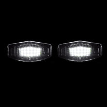 Load image into Gallery viewer, Acura MDX RL TL TSX / Honda Accord Civic Odyssey White SMD LED License Plate Lights Clear Len
