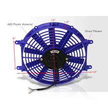 Load image into Gallery viewer, Universal 12&quot; Radiator Fan Blue
