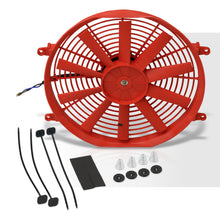 Load image into Gallery viewer, Universal 14&quot; Radiator Fan Red
