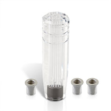Load image into Gallery viewer, Universal M8 M10 M12 150MM Crystal Shift Knob Clear with Neon White Stripes
