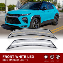 Load image into Gallery viewer, Chevrolet Trailblazer 2021-2024 Front White LED Side Marker Lights Clear Lens
