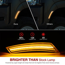 Load image into Gallery viewer, Nissan Frontier 2022-2024 Front Amber LED Side Marker Lights Clear Lens
