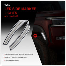 Load image into Gallery viewer, Nissan Frontier 2022-2024 Front White LED Side Marker Lights Clear Lens
