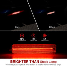 Load image into Gallery viewer, Pontiac Firebird 1998-2002 Rear Red LED Side Marker Lights Clear Len
