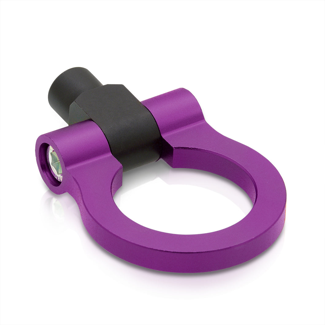 Universal Aluminum Tow Hook Ring Adapter Purple (M12x1.75 Thread)