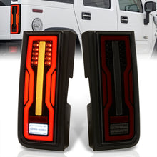 Load image into Gallery viewer, Hummer H2 2003-2009 LED Tail Lights Black Housing Smoke Len
