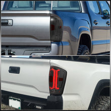 Load image into Gallery viewer, Toyota Tacoma 2016-2023 LED Bar Tail Lights Chrome Housing Smoke Len White Tube
