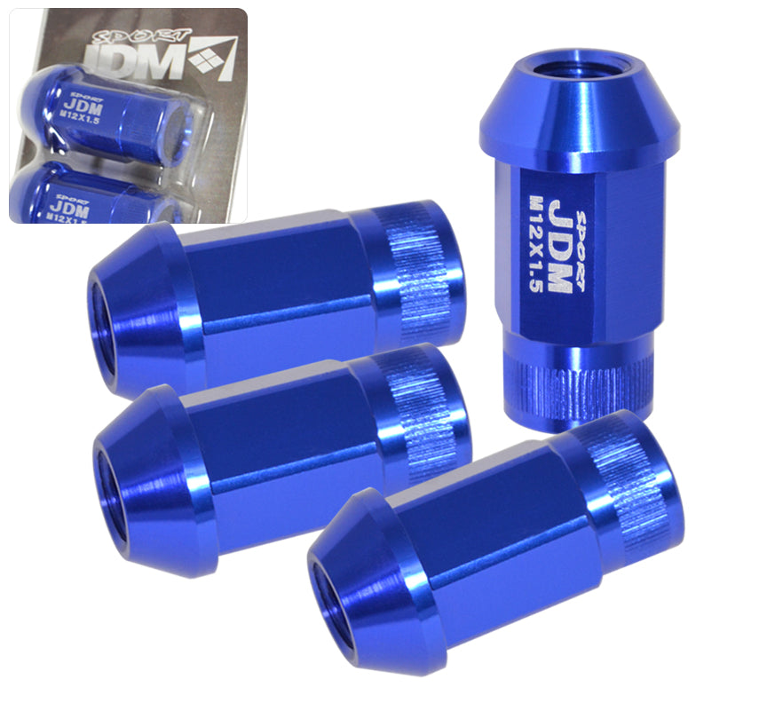 JDM Sport Universal 12 x 1.50 Lug Nuts Blue (4 Pieces)