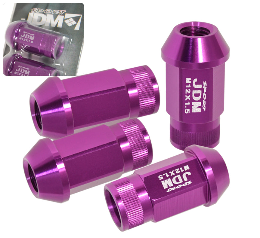 JDM Sport Universal 12 x 1.50 Lug Nuts Purple (4 Pieces)