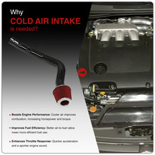 Load image into Gallery viewer, Nissan Altima 2002-2006 / Maxima 2004-2005 3.5L V6 Cold Air Intake Black
