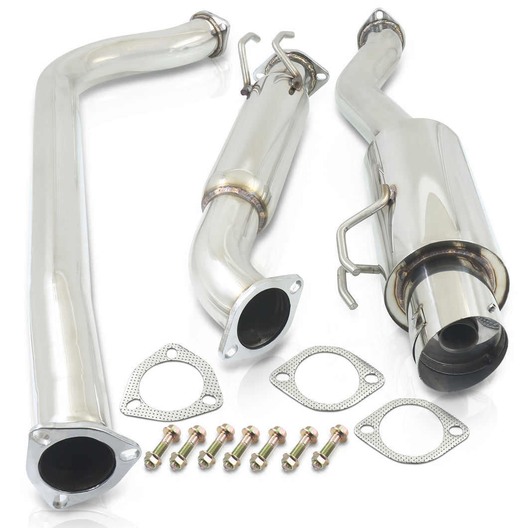 Honda Civic SI Coupe 2006-2011 N1 Style Stainless Steel Catback Exhaust System (Piping: 3.0
