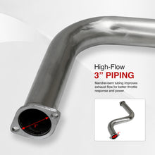 Load image into Gallery viewer, Honda Accord Coupe &amp; Sedan 2.2L I4 1990-1993 N1 Style Stainless Steel Catback Exhaust System Gunmetal (Piping: 2.5&quot; / 65mm to 3.0&quot; / 76mm | Tip: 4.5&quot;)
