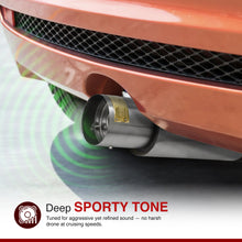 Load image into Gallery viewer, Honda Accord Coupe &amp; Sedan 2.2L I4 1990-1993 N1 Style Stainless Steel Catback Exhaust System Gunmetal (Piping: 2.5&quot; / 65mm to 3.0&quot; / 76mm | Tip: 4.5&quot;)
