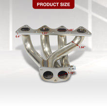 Load image into Gallery viewer, Acura Integra RS LS GS 1990-1991 4-2-1 Stainless Steel Exhaust Header (2-Piece)
