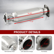 Load image into Gallery viewer, Acura Integra 1990-2001 / Honda Civic 1988-2000 / CRX 1988-1991 / Del Sol 1993-1997 Stainless Steel Resonated Test Pipe
