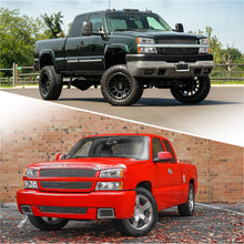 Load image into Gallery viewer, Chevrolet Silverado 2003-2006 Factory Style Headlights + Bumpers Chrome Housing Clear Len Amber Reflector
