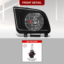 Load image into Gallery viewer, Ford Mustang 2005-2009 Factory Style Headlights Black Housing Clear Len Clear Reflector
