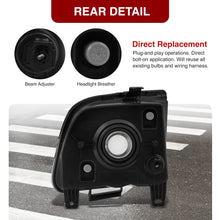Load image into Gallery viewer, Ford Mustang 2005-2009 Factory Style Headlights Black Housing Clear Len Clear Reflector
