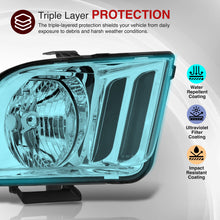 Load image into Gallery viewer, Ford Mustang 2005-2009 Factory Style Headlights Chrome Housing Clear Len Clear Reflector
