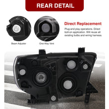 Load image into Gallery viewer, Toyota Tundra 2007-2013 / Sequoia 2008-2017 Factory Style Headlights Black Housing Clear Len Clear Reflector
