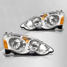 Load image into Gallery viewer, Acura RSX 2002-2004 Factory Style Headlights Chrome Housing Clear Len Amber Reflector
