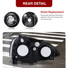 Load image into Gallery viewer, Acura RSX 2002-2004 Factory Style Headlights Chrome Housing Clear Len Amber Reflector
