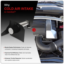Load image into Gallery viewer, Chevrolet Camaro 6.2L V8 2010-2015 Cold Air Intake Polished + Heat Shield
