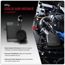 Load image into Gallery viewer, Ford Mustang 5.0L V8 2011-2014 Cold Air Intake Black + Heat Shield
