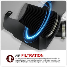 Load image into Gallery viewer, Ford Mustang 5.0L V8 2011-2014 Cold Air Intake Black + Heat Shield
