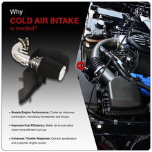 Load image into Gallery viewer, Ford Mustang 5.0L V8 2011-2014 Cold Air Intake Polished + Heat Shield
