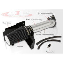 Load image into Gallery viewer, Chevrolet Silverado 1999-2006 / Avalanche 2002-2006 / Suburban 1500 2500 2000-2006 / Tahoe 2000-2006 / Cadillac Escalade 2002-2006 / GMC Sierra 1999-2006 / Yukon 2000-2006 / Yukon XL 2000-2006 4.8L 5.3L 6.0L V8 Cold Air Intake Polished + Heat Shield
